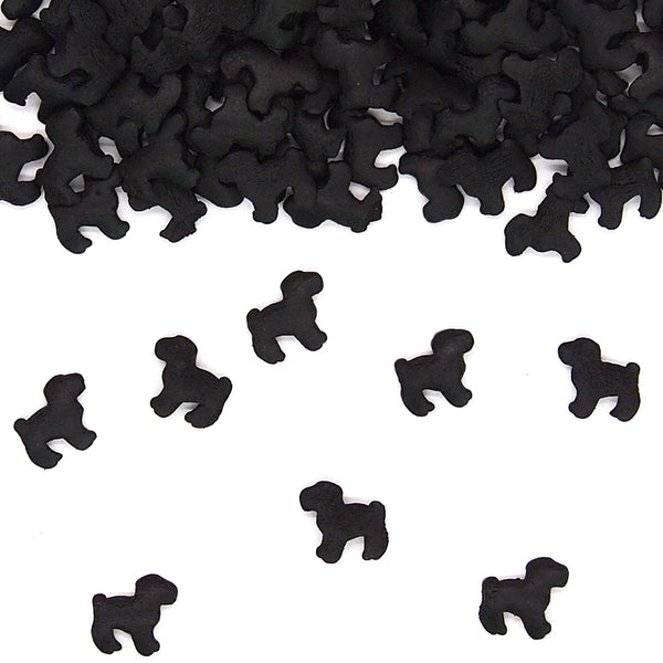 Black Confetti Dog- No Dairy Halal Certified Sprinkles Cake Decoration