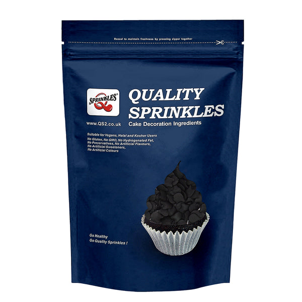 Black Confetti Cat- No Dairy Halal Certified Sprinkles Cake Decoration
