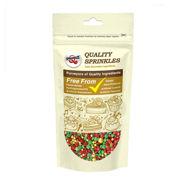 Christmas Surprise - No Gluten Kosher Certified Sprinkles Mix For Cake