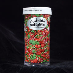 The First Noel - Gluten Free Kosher Certified Sprinkles Blend For Cake (Top 14 Allergen Free, Naturally Sourced Ingredients, Plant-based, Clean Label Free From GMO, Hydrogenated Fat, Palm oil, Vegan, BRC, Halal & FDA)