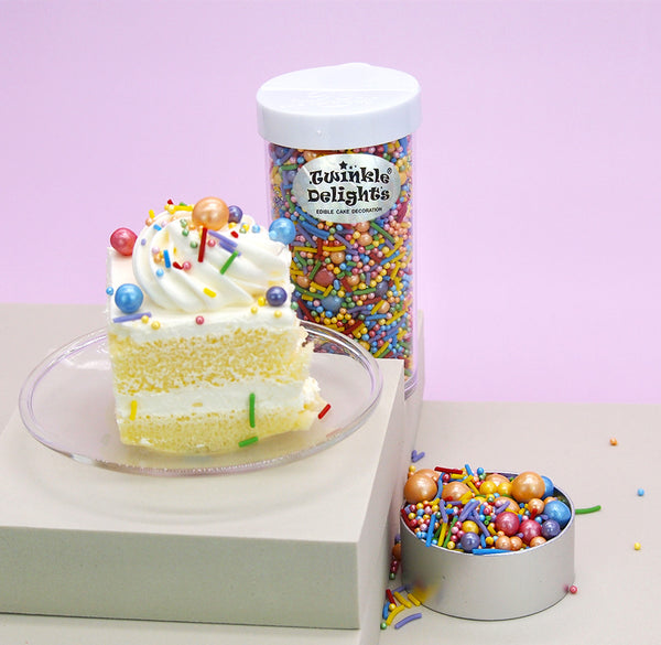Chasing Rainbows - No Dairy Kosher Certified Sprinkles Medley For Cake