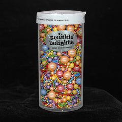 Chasing Rainbows - No Dairy Kosher Certified Sprinkles Medley For Cake (Top 14 Allergen Free, Naturally Sourced Ingredients, Plant-based, Clean Label Free From GMO, Hydrogenated Fat, Palm oil, Vegan, BRC, Halal & FDA)