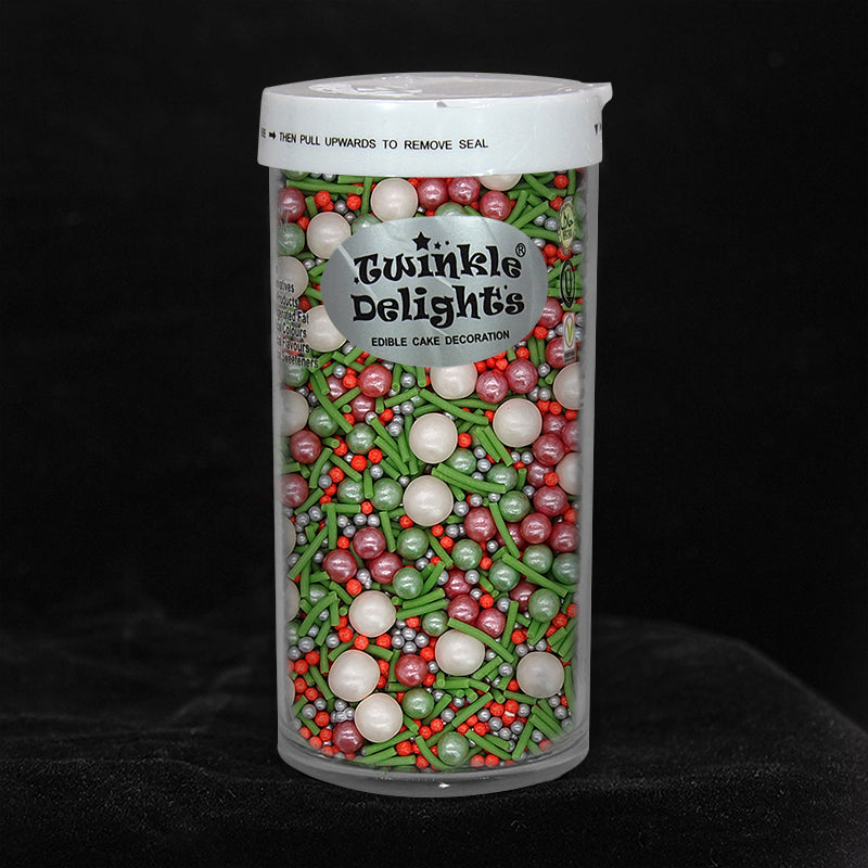 Christmas Amaryllis - Non Dairy Halal Certified Sprinkles Mix For Cake