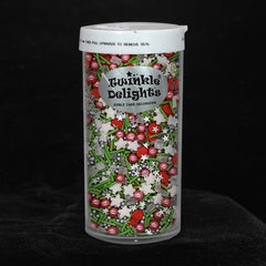 Christmas Berry - No Gluten Natural Ingredients Sprinkles Mix For Cake (Top 14 Allergen Free, Plant-based, Clean Label Free From GMO, Hydrogenated Fat, Palm oil, Certified Vegan, BRC, Kosher, Halal & FDA)
