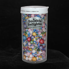 Dazzling Unicorn - No Dairy Clean Label Sprinkles Mix Cake Decoration (Top 14 Allergen Free, Naturally Sourced Ingredients, Plant-based, Free From GMO, Hydrogenated Fat, Palm oil, Certified Vegan, BRC, Kosher, Halal & FDA)