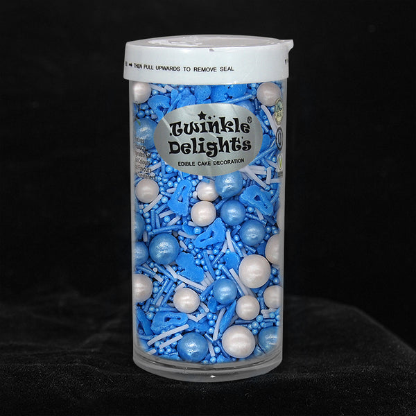 Baby Blue Snuggles - No Nuts No Gluten Sprinkles Blend Cake Decoration