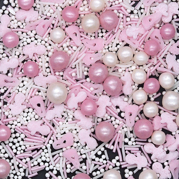 Baby Pink Snuggles - Gluten Free Soya Free Sprinkles Mix Cake Decor