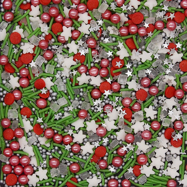 Christmas Berry - No Gluten Natural Ingredients Sprinkles Mix For Cake