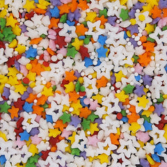 Colourful Space - Dairy Free halal Sprinkles Mix Cake Decorations (Top 14 Allergen Free, Naturally Sourced Ingredients, Plant-based, Clean Label Free From GMO, Hydrogenated Fat, Palm oil, Certified Vegan, BRC, Kosher & FDA)