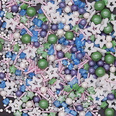 Cosmic Candy - Soya Free Nuts Free Sprinkles Medley Cake Decorations (Top 14 Allergen Free, Naturally Sourced Ingredients, Plant-based, Clean Label Free From GMO, Hydrogenated Fat, Palm oil, Certified Vegan, BRC, Kosher, Halal & FDA)