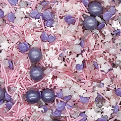 Enchanting Unicorn - No Nuts No Soya Natural Ingredient Sprinkles Mix (Top 14 Allergen Free, Plant-based, Clean Label Free From GMO, Hydrogenated Fat, Palm oil, Certified Vegan, BRC, Kosher, Halal & FDA)