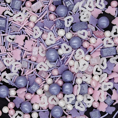 Fantasia - Nuts Free Kosher Certified Sprinkles Mix Cake Decorations (Top 14 Allergen Free, Naturally Sourced Ingredients, Plant-based, Clean Label Free From GMO, Hydrogenated Fat, Palm oil, Vegan, BRC, Halal & FDA)