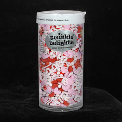 Girlish Heart - Nuts Free Kosher Certified Sprinkles Medley For Cake (Top 14 Allergen Free, Naturally Sourced Ingredients, Plant-based, Clean Label Free From GMO, Hydrogenated Fat, Palm oil, Vegan, BRC, Halal & FDA)