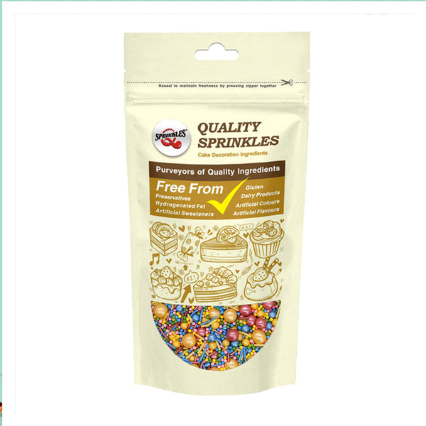 Rainbow Delight - Gluten Free Vegan Sprinkles Mix Cake Decorations