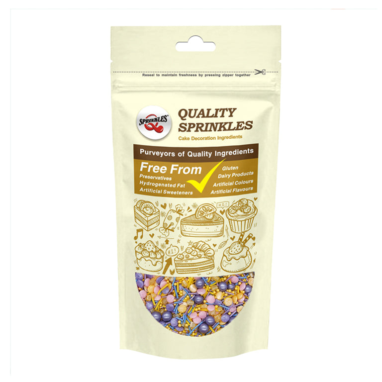 Unicorn Flutter-A - Non Dairy Kosher Certified Sprinkles Mix For Cake
