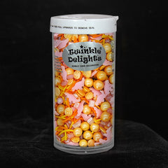 Volcanic Tango - Gluten Free Halal Certified Sprinkles Medley For Cake (Top 14 Allergen Free, Naturally Sourced Ingredients, Plant-based, Clean Label Free From GMO, Hydrogenated Fat, Palm oil, Vegan, BRC, Kosher & FDA)