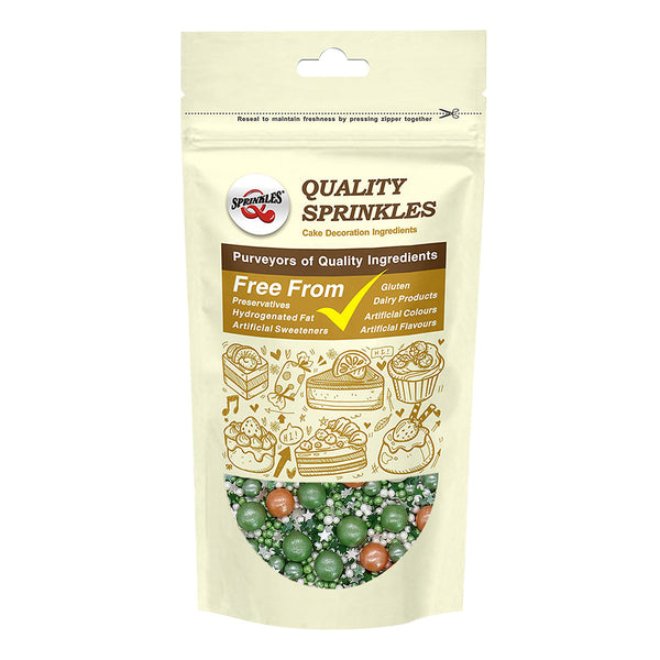 St. Patricks Pearls - Gluten Free Dairy Free Sprinkles Medley Cake Decor