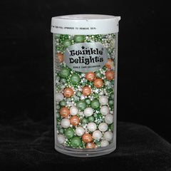 St. Patricks Pearls - Gluten Free Dairy Free Sprinkles Medley Cake Decor (Top 14 Allergen Free, Naturally Sourced Ingredients, Plant-based, Clean Label Free From GMO, Hydrogenated Fat, Palm oil, Certified Vegan, BRC, Kosher, Halal & FDA)