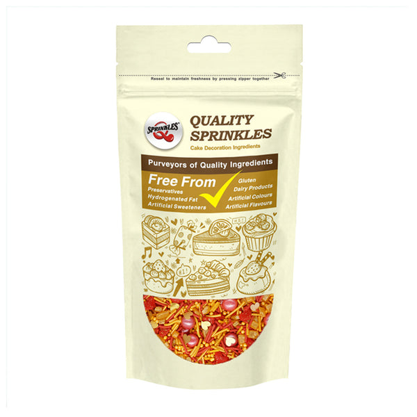 Te Amo - Dairy Free Kosher Certified Sprinkles Medley Cake Decoration