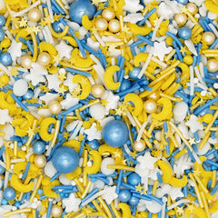 Twinkle Little Moon - Nuts Free Soya Free Sprinkles Mix Cake Decor (Top 14 Allergen Free, Naturally Sourced Ingredients, Plant-based, Clean Label Free From GMO, Hydrogenated Fat, Palm oil, Certified Vegan, BRC, Kosher, Halal & FDA)