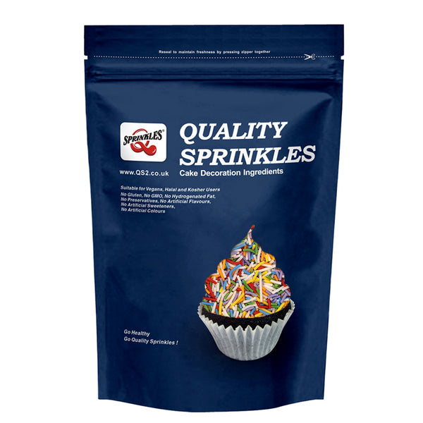 Ultimate Rainbow Jimmies - Nuts Free Halal Sprinkles Cake Decorations