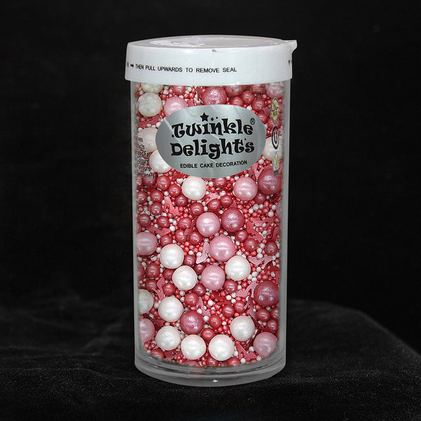 Valentine Pearls - Dairy Free Kosher Certified Sprinkles Mix For Cake