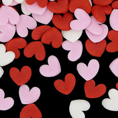 Valentine Confetti Super Heart - No Nuts Natural Ingredients Sprinkles (Top 14 Allergen Free, Plant-based, Clean Label Free From GMO, Hydrogenated Fat, Palm oil, Certified Vegan, BRC, Kosher, Halal & FDA)