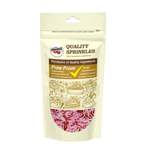 Valentine Jimmies - Dairy Free Soya Free Kosher Certified Sprinkles