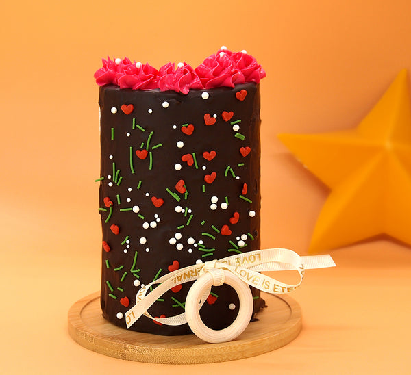 Chrismtas Greeting - Dairy Free Vegan Sprinkles Medley Cake Decoration