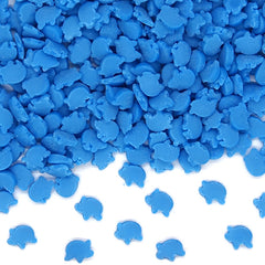 Blue Confetti Pig - Non GMO Kosher Certified Sprinkles Cake Decoration (Top 14 Allergen Free, Naturally Sourced Ingredients, Plant-based, Clean Label, Hydrogenated Fat, Palm oil, Vegan, BRC, Halal & FDA)