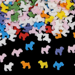 Rainbow Confetti Dog - Kosher Certified Dairy Free Sprinkles For Cake (Top 14 Allergen Free, Naturally Sourced Ingredients, Plant-based, Clean Label Free From GMO, Hydrogenated Fat, Palm oil, Vegan, BRC, Halal & FDA)