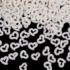 White Confetti Angel heart - Natural Ingredients Sprinkles For Cake (Top 14 Allergen Free, Plant-based, Clean Label Free From GMO, Hydrogenated Fat, Palm oil, Certified Vegan, BRC, Kosher, Halal & FDA)