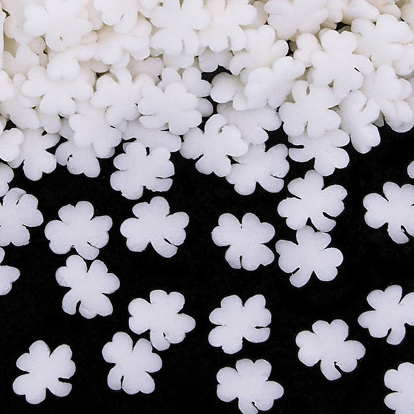 White Confetti Clover - Gluten Free Vegan Sprinkles Cake Decorations