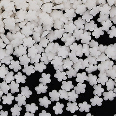 White Confetti Flower - Soy Free Clean Label Sprinkles Cake Decoration (Top 14 Allergen Free, Naturally Sourced Ingredients, Plant-based, Free From GMO, Hydrogenated Fat, Palm oil, Certified Vegan, BRC, Kosher, Halal & FDA)