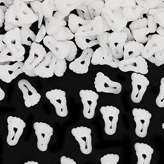 White Confetti Footprint - Nuts Free Gluten Free Sprinkles Cake Decor (Top 14 Allergen Free, Naturally Sourced Ingredients, Plant-based, Clean Label Free From GMO, Hydrogenated Fat, Palm oil, Certified Vegan, BRC, Kosher, Halal & FDA)