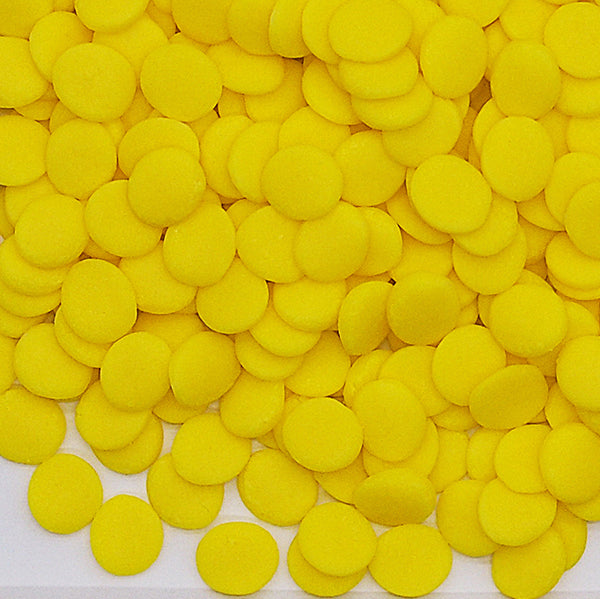 Yellow Confetti 10MM Big Sequins - No Soya No Nut Sprinkles Cake Decor