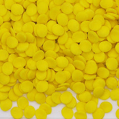 Yellow Confetti 8MM Big Sequins - Gluten Free Halal Sprinkles For Cake (Top 14 Allergen Free, Naturally Sourced Ingredients, Plant-based, Clean Label Free From GMO, Hydrogenated Fat, Palm oil, Certified Vegan, BRC, Kosher & FDA)