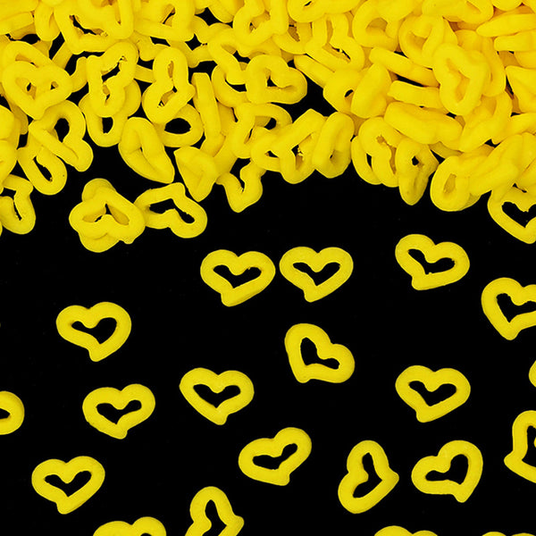 Yellow Confetti Angel Heart - Soya Free Natural Ingredients Sprinkles