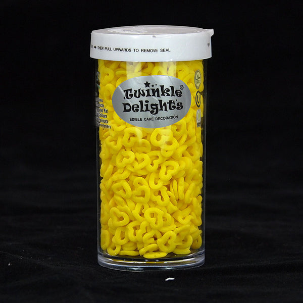 Yellow Confetti Angel Heart - Soya Free Natural Ingredients Sprinkles