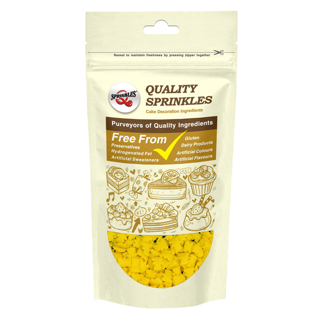 Yellow Confetti Bear - Soya Free Nuts Free Halal Certified Sprinkles