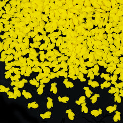 Yellow Confetti Rabbit - Dairy Free Soy Free Sprinkles Cake Decoration (Top 14 Allergen Free, Naturally Sourced Ingredients, Plant-based, Clean Label Free From GMO, Hydrogenated Fat, Palm oil, Certified Vegan, BRC, Kosher, Halal & FDA)