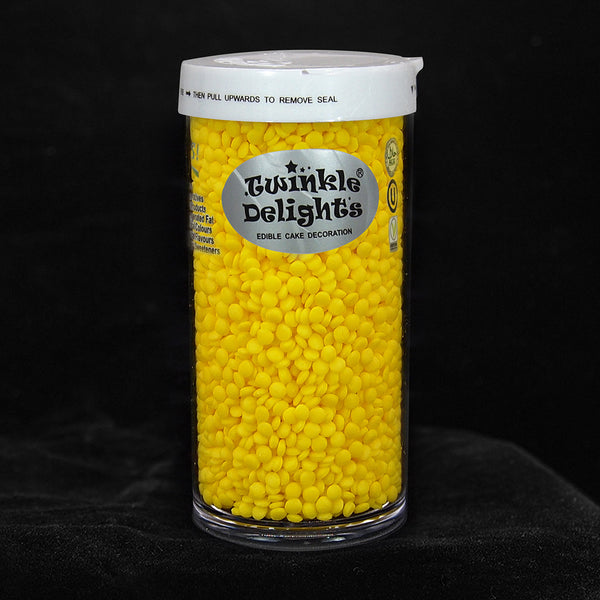 Yellow Confetti Dots - Nuts Free Soya Free Halal Sprinkles Cake Decor