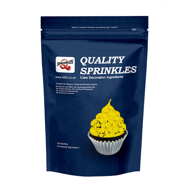 Yellow Confetti Star - Nuts Free Soya Free Kosher Certified Sprinkles