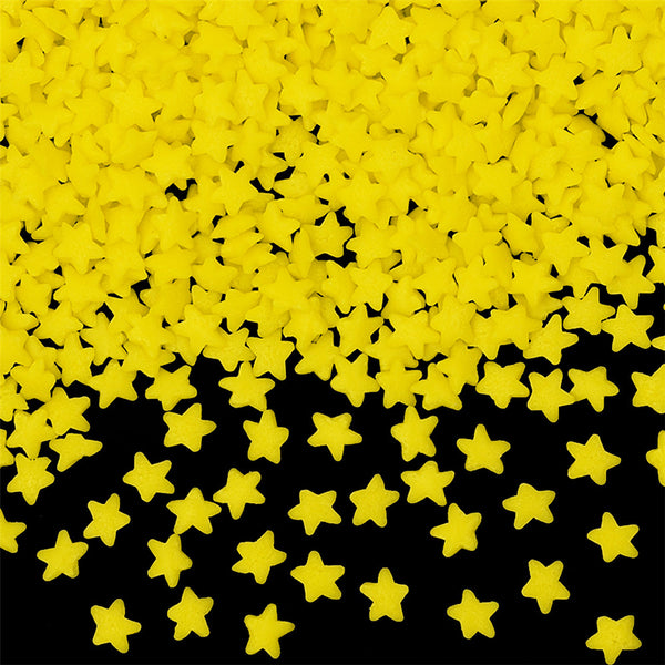 Yellow Confetti Star - Nuts Free Soya Free Kosher Certified Sprinkles