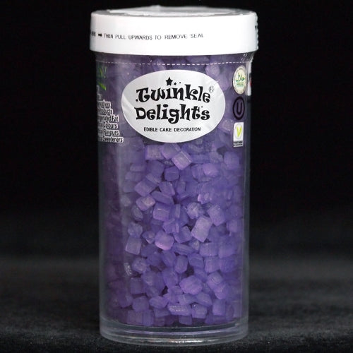Purple Sparkling Sugar - Soya Free Natural Ingredients Vegan Sprinkles