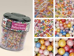 Pearlized Rainbow 6 in 1 shaker - Gluten Free Nuts Free Sprinkles (Top 14 Allergen Free, Naturally Sourced Ingredients, Plant-based, Clean Label Free From GMO, Hydrogenated Fat, Palm oil, Certified Vegan, BRC, Kosher, Halal & FDA)
