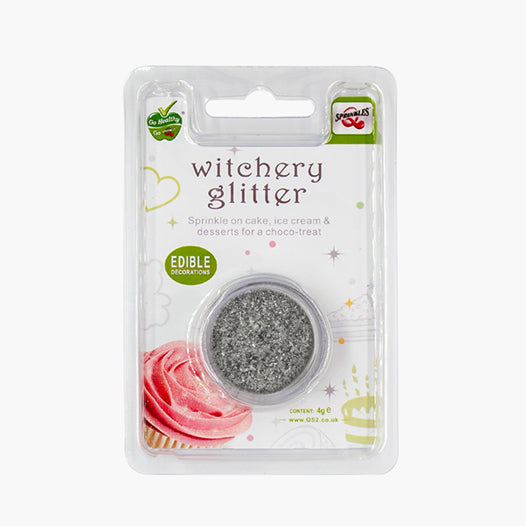 Silver Witchery Glitter - Non Dairy Halal Certified Edible Decoration
