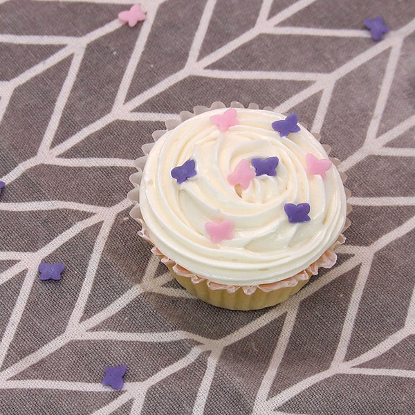 Purple Confetti Little Butterfly - Nut Free Halal Sprinkles Cake Decor