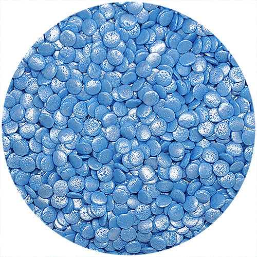 Shimmer Blue Confetti Sequins - Soy Free Natural Ingredients Sprinkles