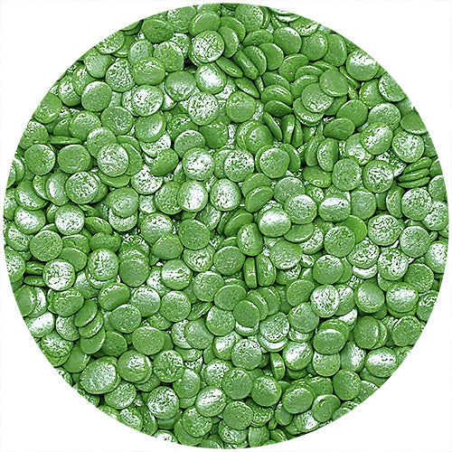 Shimmer Green Confetti Sequins - Nuts Free Sprinkles Cake Decorations